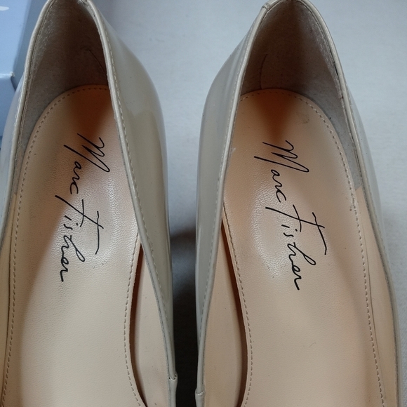 Marc Fisher 'MFsydney2' Pump Nude Patent Leather p - Picture 6 of 12